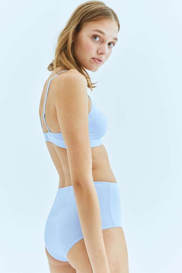 Mineral 23 Mavi Yüksek Bel Külot - 3