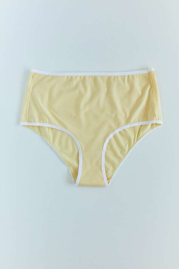 Mineral 24-2 Sarı Yüksek Bel Külot - 4