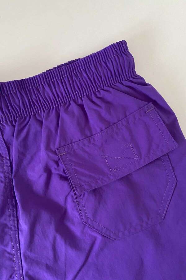 Ayyıldız 104 Mor Erkek Çocuk Deniz Şortu - 3