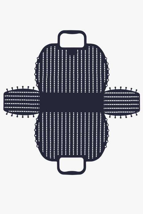 Aykasa 382252 Navy Katlanabilir Plaj Çantası - 4