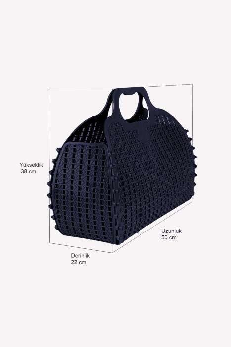 Aykasa 382252 Navy Katlanabilir Plaj Çantası - 5