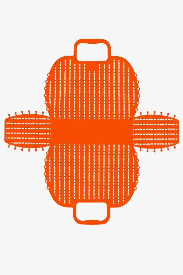 Aykasa 382252 Orange Katlanabilir Plaj Çantası - 4