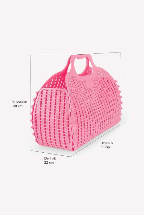 Aykasa 382252 Baby Pink Plaj Katlanabilir Çantası - 5