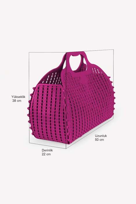 Aykasa 382252 Purple Katlanabilir Plaj Çantası - 5
