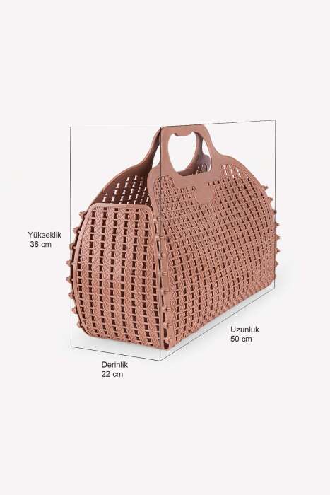 Aykasa 382252 Warm Taupe Katlanabilir Plaj Çantası - 5