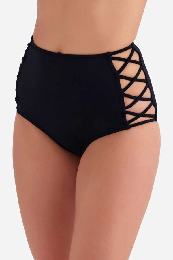 Ayyıldız 63047 Siyah Yüksek Bel Bikini Altı - 1