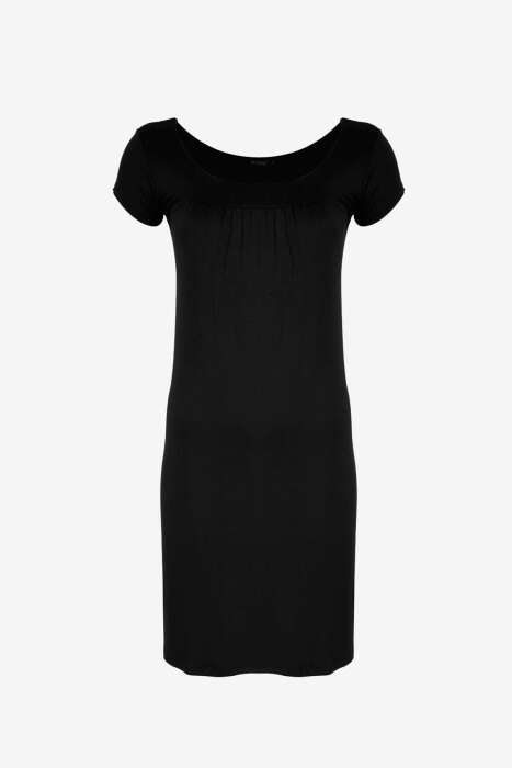 Ayyıldız 59333 Siyah Penye Elbise - 3