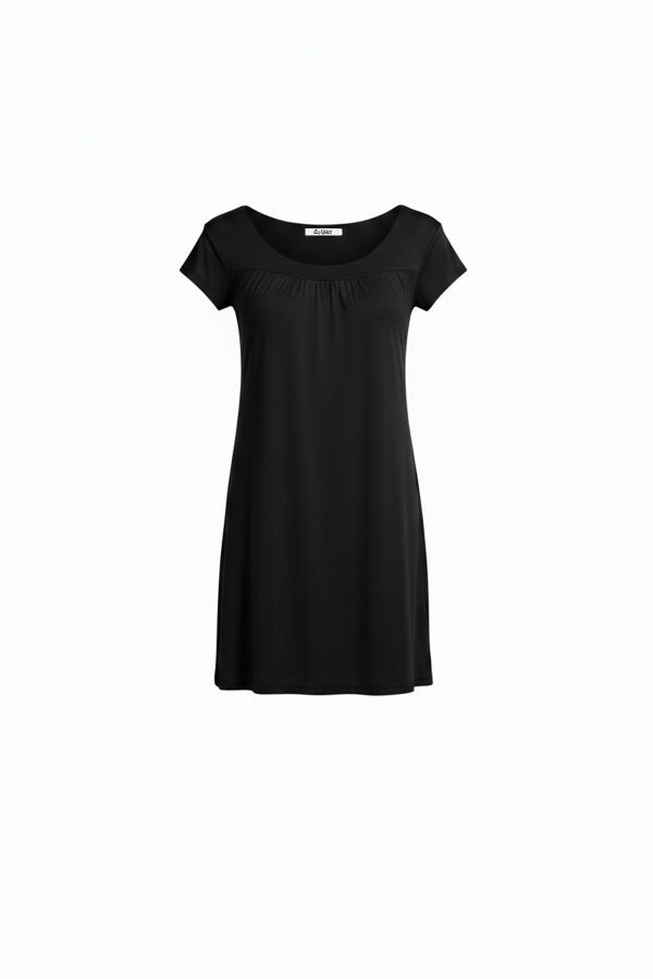 Ayyıldız 59333 Siyah Penye Elbise - 3